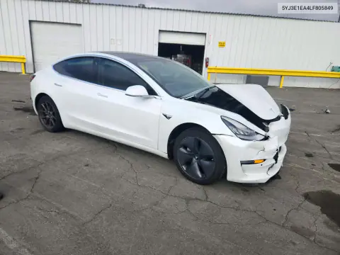 2020 Tesla Model 3 VIN 5YJ3E1EA4LF805849 фото 4