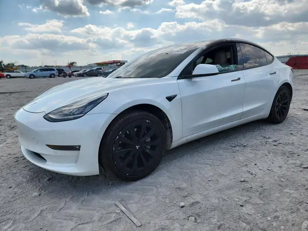 5YJ3E1EB0MF849938 — 2021 Tesla Model 3, Пожар салона (Burn - Interior), фото до ремонта
