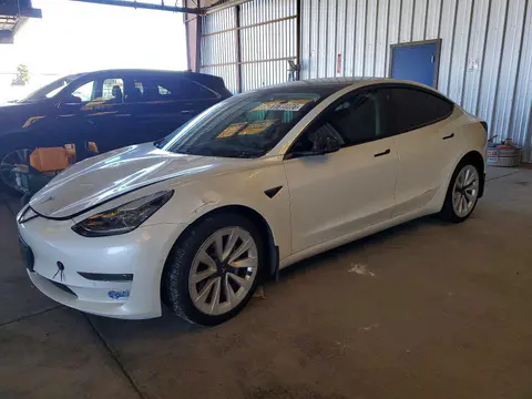 5YJ3E1EA7MF862564 — 2021 Tesla Model 3, Передняя часть (Front End), фото до ремонта