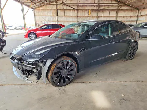 5YJ3E1EC4MF098660 — 2021 Tesla Model 3, Передняя часть (Front End), фото до ремонта