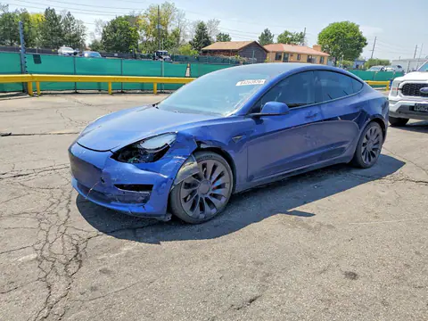 5YJ3E1EC5MF997186 — 2021 Tesla Model 3, Передняя часть (Front End), фото до ремонта