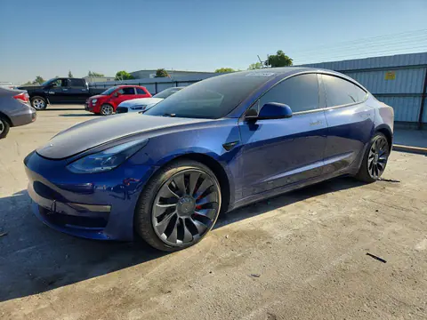 5YJ3E1EC9MF077481 — 2021 Tesla Model 3, Передняя часть (Front End), фото до ремонта