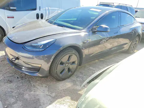 5YJ3E1EA3MF096378 — 2021 Tesla Model 3, Передняя часть (Front End), фото до ремонта