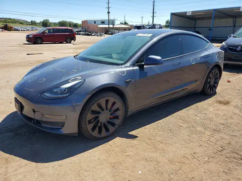 5YJ3E1EC0MF061170 — 2021 Tesla Model 3, Град (Hail), фото до ремонта