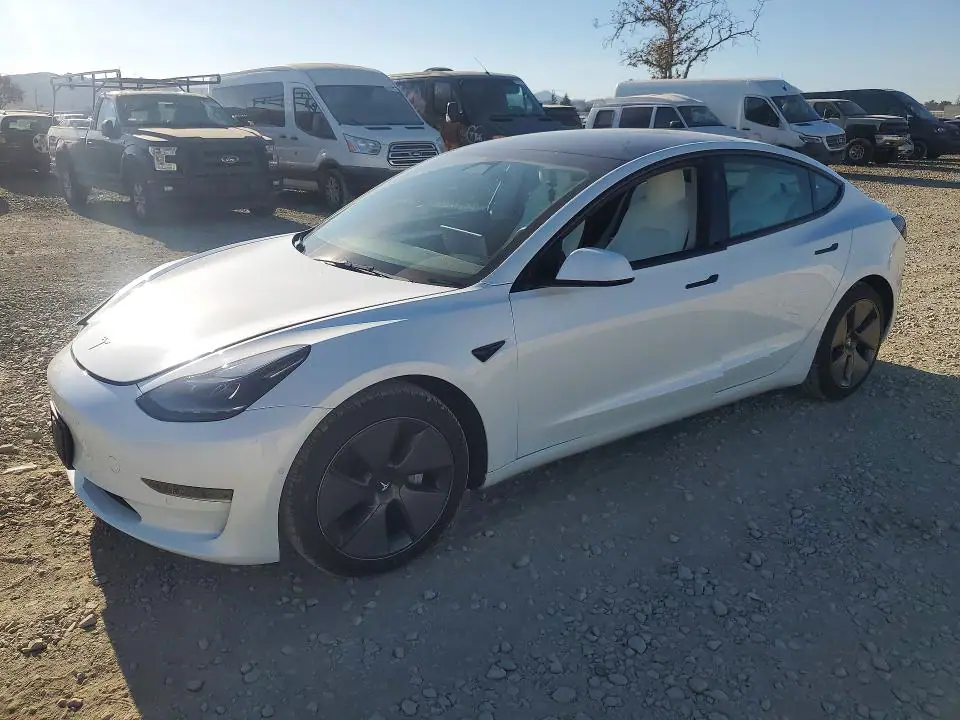 5YJ3E1EA9MF098734 Tesla Model 3 2021 — повреждение Передняя часть, фото до ремонта