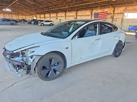 5YJ3E1EB7MF979327 — 2021 Tesla Model 3, Передняя часть (Front End), фото до ремонта