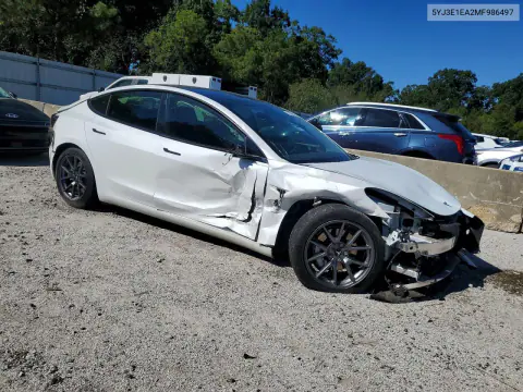 2021 Tesla Model 3 VIN 5YJ3E1EA2MF986497 фото 4