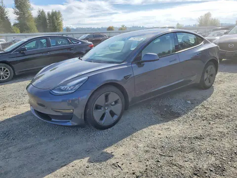 5YJ3E1EB4MF862000 — 2021 Tesla Model 3, Боковая часть (Side), фото до ремонта
