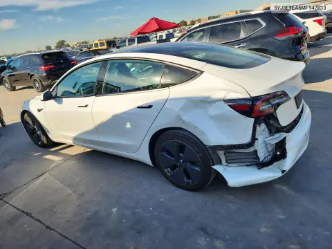 2021 Tesla Model 3 VIN 5YJ3E1EA6MF947833 фото 2