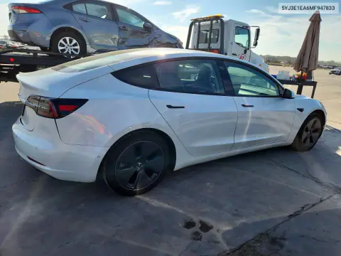 2021 Tesla Model 3 VIN 5YJ3E1EA6MF947833 фото 3