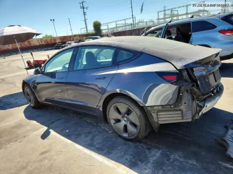 2021 Tesla Model 3 VIN 5YJ3E1EA4MF069397 фото 2