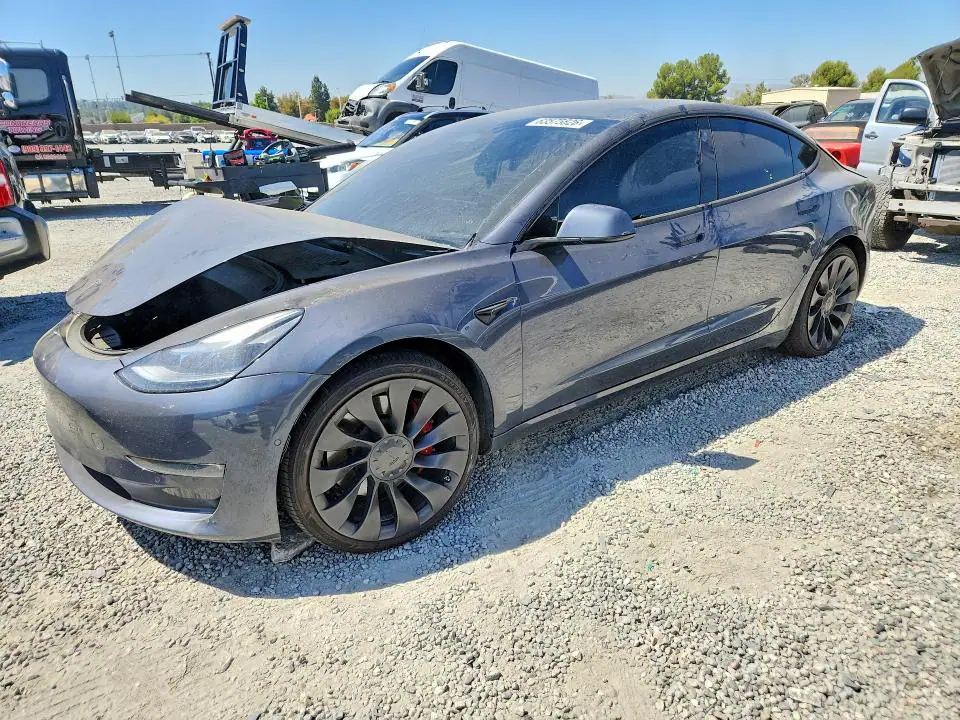5YJ3E1EC2NF296378 Tesla Model 3 2022 — повреждение Передняя часть, фото до ремонта