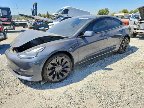 5YJ3E1EC2NF296378 — 2022 Tesla Model 3, Передняя часть (Front End), фото до ремонта