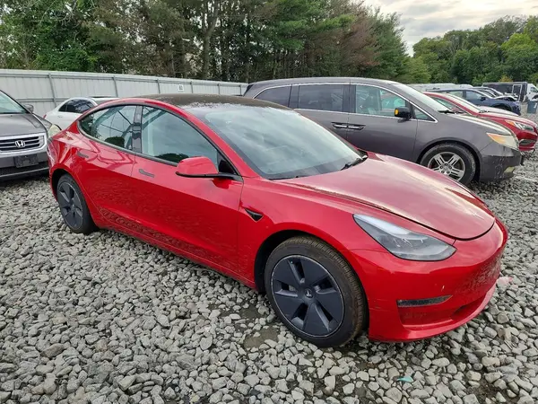 5YJ3E1EB5NF173374 — 2022 Tesla Model 3, фото 4 с аукциона Copart 28.09.2026, Боковая часть