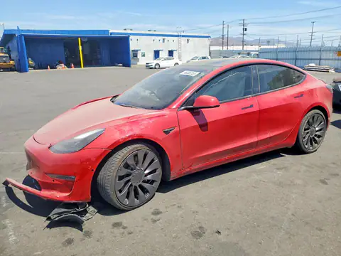 5YJ3E1EC7NF233809 — 2022 Tesla Model 3, Передняя часть (Front End), фото до ремонта