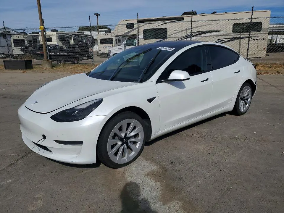 2022 Tesla MODEL 3 VIN 5YJ3E1EA1NF297570 фото 1
