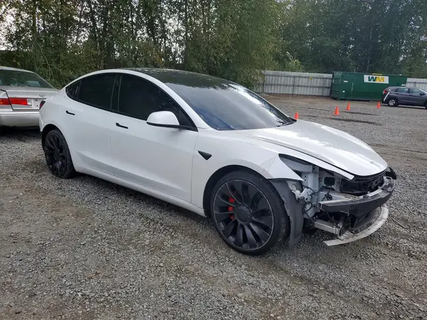 5YJ3E1EC5NF156146 — 2022 Tesla Model 3, фото 4 с аукциона Copart, Передняя часть