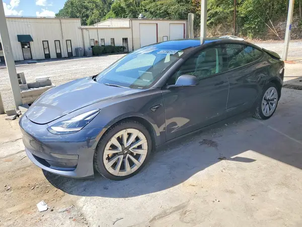 5YJ3E1EA2NF370039 — 2022 Tesla Model 3, Задняя часть (Rear End), фото до ремонта