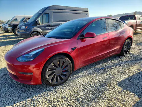 5YJ3E1EC0NF242044 — 2022 Tesla Model 3, Передняя часть (Front End), фото до ремонта