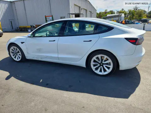 2022 Tesla Model 3 VIN 5YJ3E1EA9NF190525 фото 2