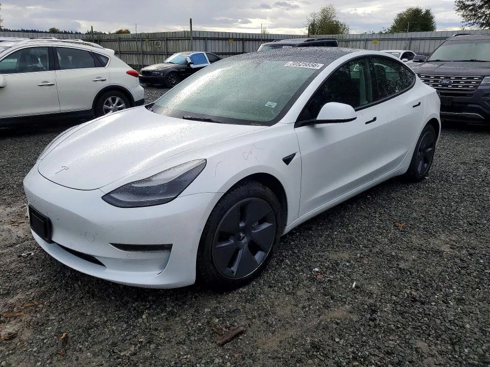 2022 Tesla MODEL 3 VIN 5YJ3E1EB6NF136401 фото 1