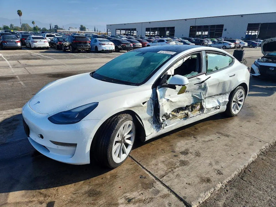 2022 Tesla MODEL 3 VIN 5YJ3E1EAXNF304550 фото 1
