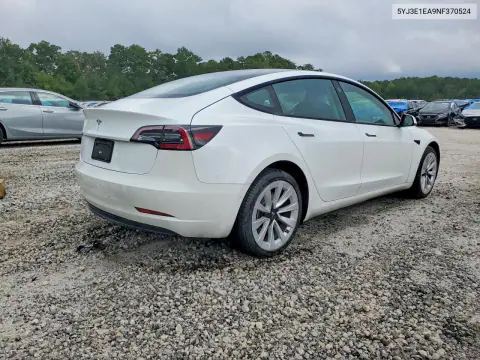 2022 Tesla Model 3 VIN 5YJ3E1EA9NF370524 фото 3