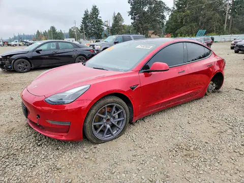 5YJ3E1EA0NF186220 — 2022 Tesla Model 3, Передняя часть (Front End), фото до ремонта