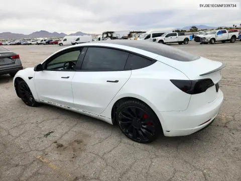 2022 Tesla Model 3 VIN 5YJ3E1EC6NF339734 фото 2