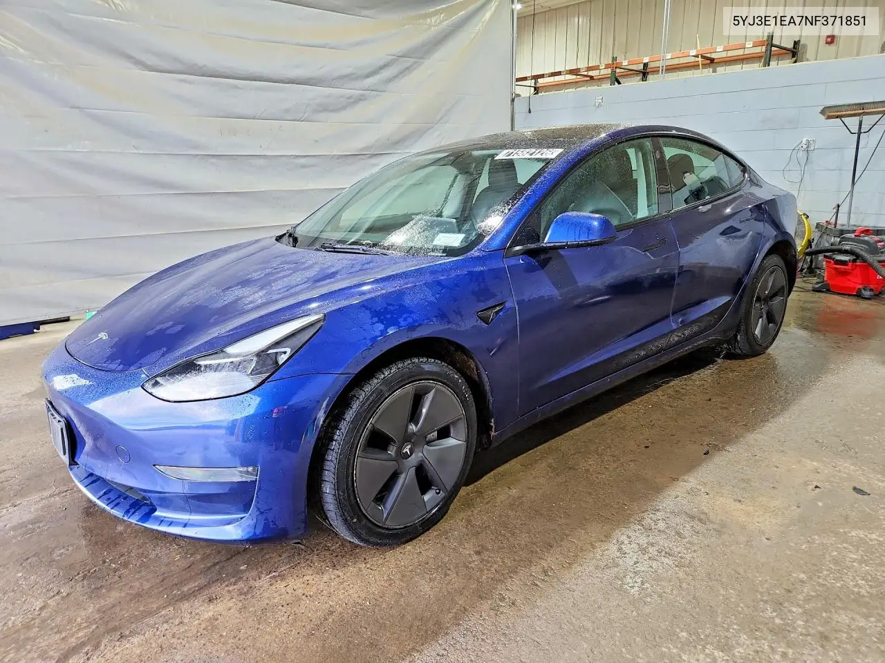 2022 Tesla Model 3 VIN 5YJ3E1EA7NF371851 фото 1