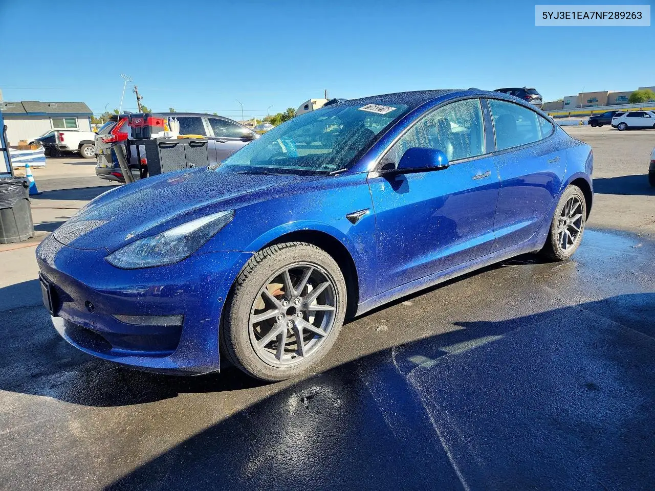 5YJ3E1EA7NF289263 Tesla Model 3 2022 — повреждение Механические повреждения, фото до ремонта