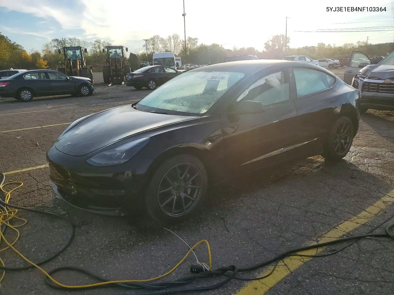 2022 Tesla Model 3 VIN 5YJ3E1EB4NF103364 фото 1