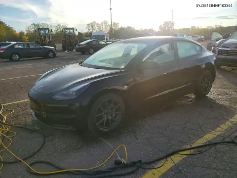 5YJ3E1EB4NF103364 — 2022 Tesla Model 3, Ходовая часть, фото до ремонта