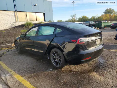 2022 Tesla Model 3 VIN 5YJ3E1EB4NF103364 фото 2
