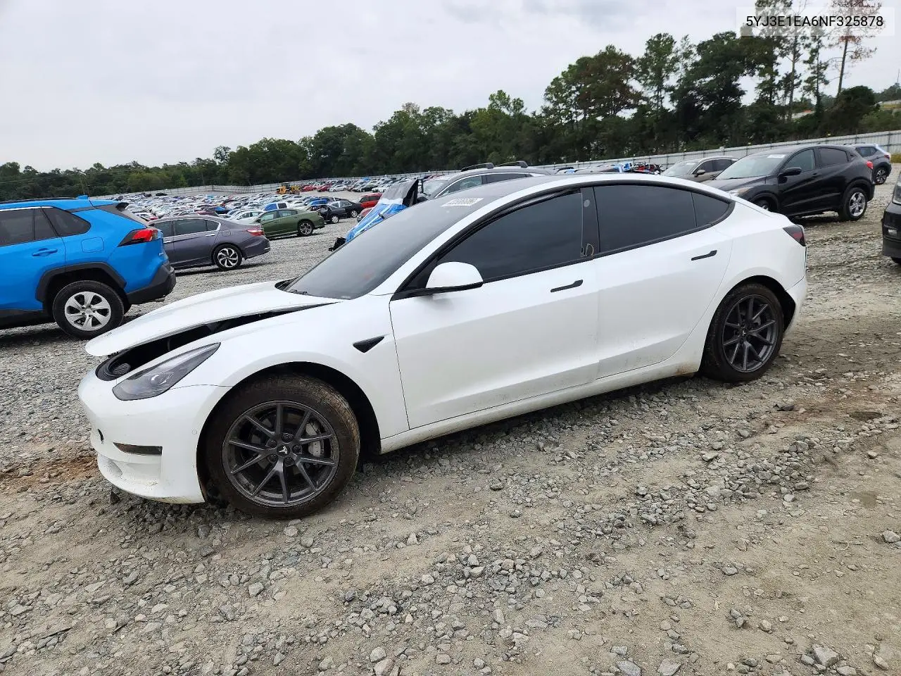2022 Tesla Model 3 VIN 5YJ3E1EA6NF325878 фото 1