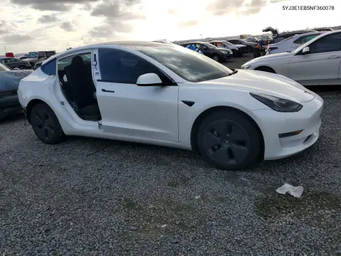2022 Tesla Model 3 VIN 5YJ3E1EB5NF360078 фото 4