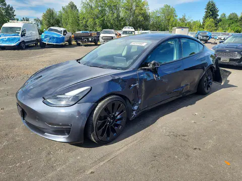 5YJ3E1EC5PF395473 — 2023 Tesla Model 3, Задняя часть (Rear End), фото до ремонта