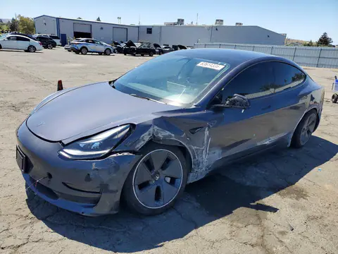 5YJ3E1EA1PF707691 — 2023 Tesla Model 3, Передняя часть (Front End), фото до ремонта