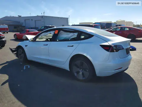 2023 Tesla Model 3 VIN 5YJ3E1EB2PF608645 фото 2