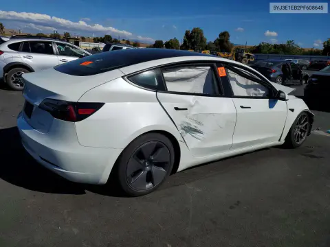 2023 Tesla Model 3 VIN 5YJ3E1EB2PF608645 фото 3