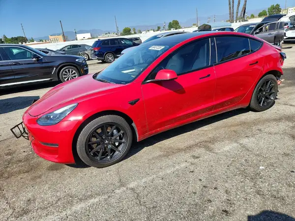 5YJ3E1EA4PF438778 — 2023 Tesla Model 3, Задняя часть (Rear End), фото до ремонта