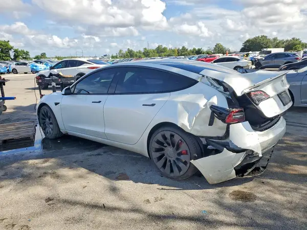 5YJ3E1EC8PF499813 — 2023 Tesla Model 3, фото 2 с аукциона Copart, Задняя часть