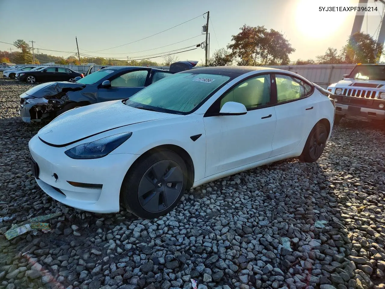 2023 Tesla Model 3 VIN 5YJ3E1EAXPF396214 фото 1
