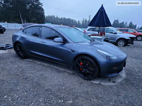 2023 Tesla Model 3 VIN 5YJ3E1EC2PF670491 фото 4