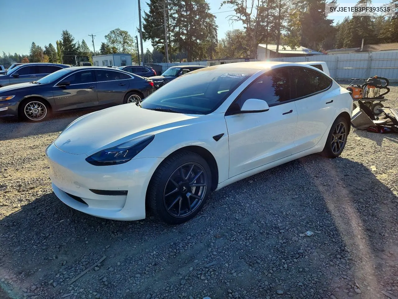 2023 Tesla Model 3 VIN 5YJ3E1EB3PF393535 фото 1