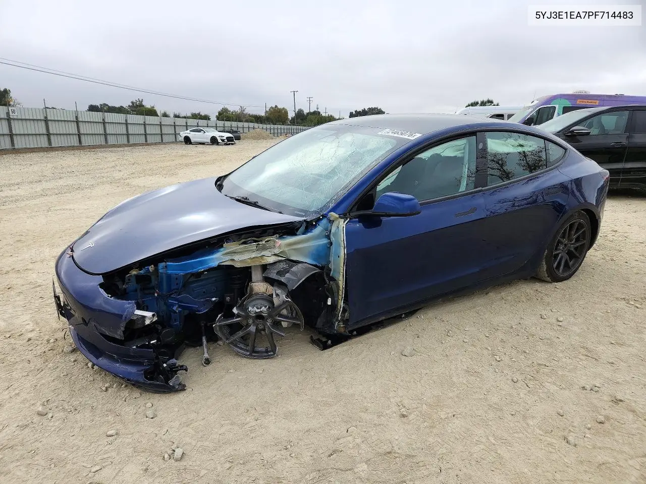 2023 Tesla Model 3 VIN 5YJ3E1EA7PF714483 фото 1