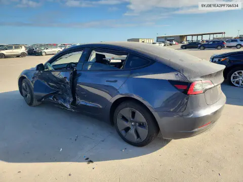 2023 Tesla Model 3 VIN 5YJ3E1EA2PF706534 фото 2