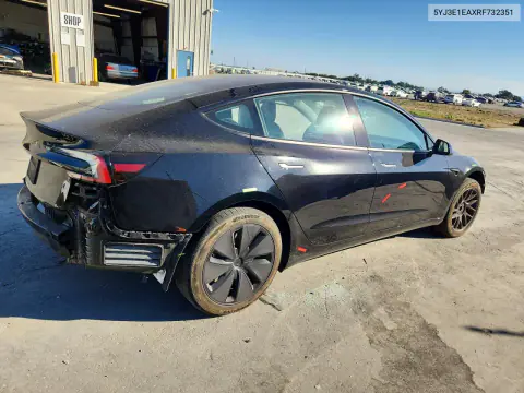 2024 Tesla Model 3 VIN 5YJ3E1EAXRF732351 фото 3