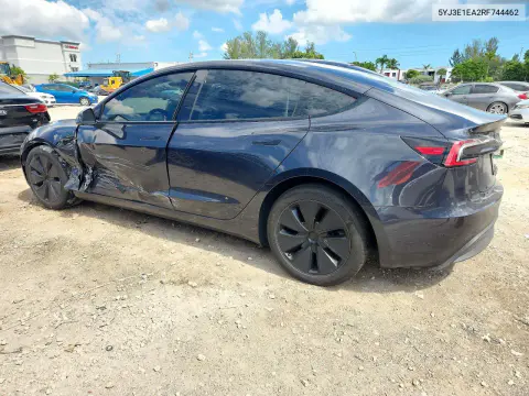 2024 Tesla Model 3 VIN 5YJ3E1EA2RF744462 фото 2