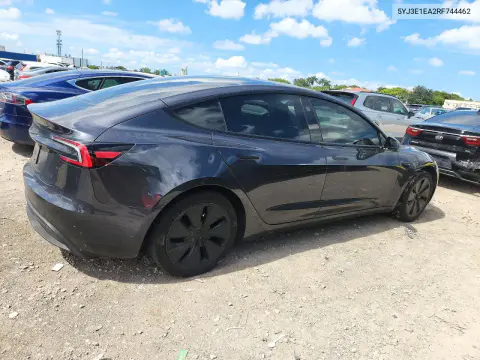 2024 Tesla Model 3 VIN 5YJ3E1EA2RF744462 фото 3